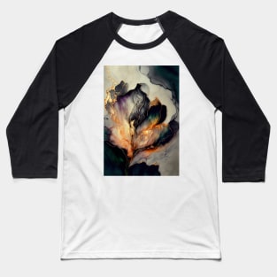 Northern Tulip - Abstract Alcohol Ink Resin Art Baseball T-Shirt